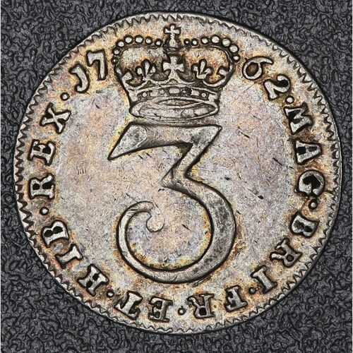 1762 King George 111 silver Threepence
