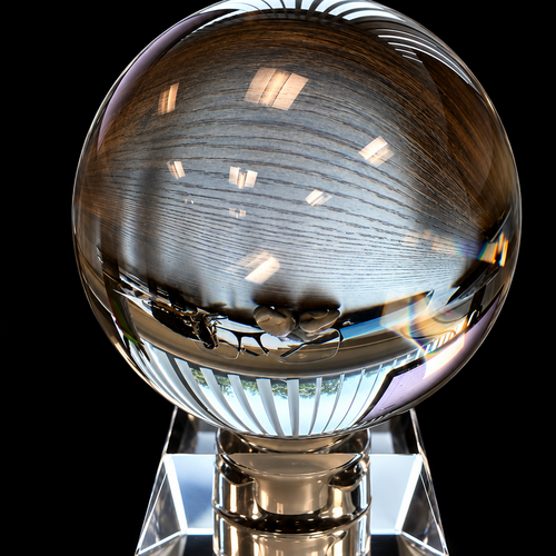 3D Crystal XXXL Sphere Photo Gift with LED Base – 100 mm