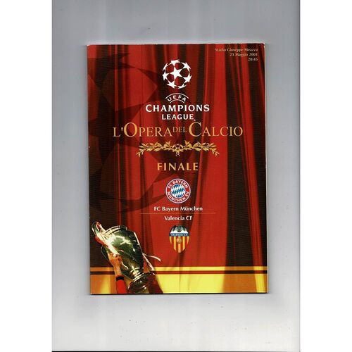 2001 Bayern Munich v Valencia Champions League Final Football Programme