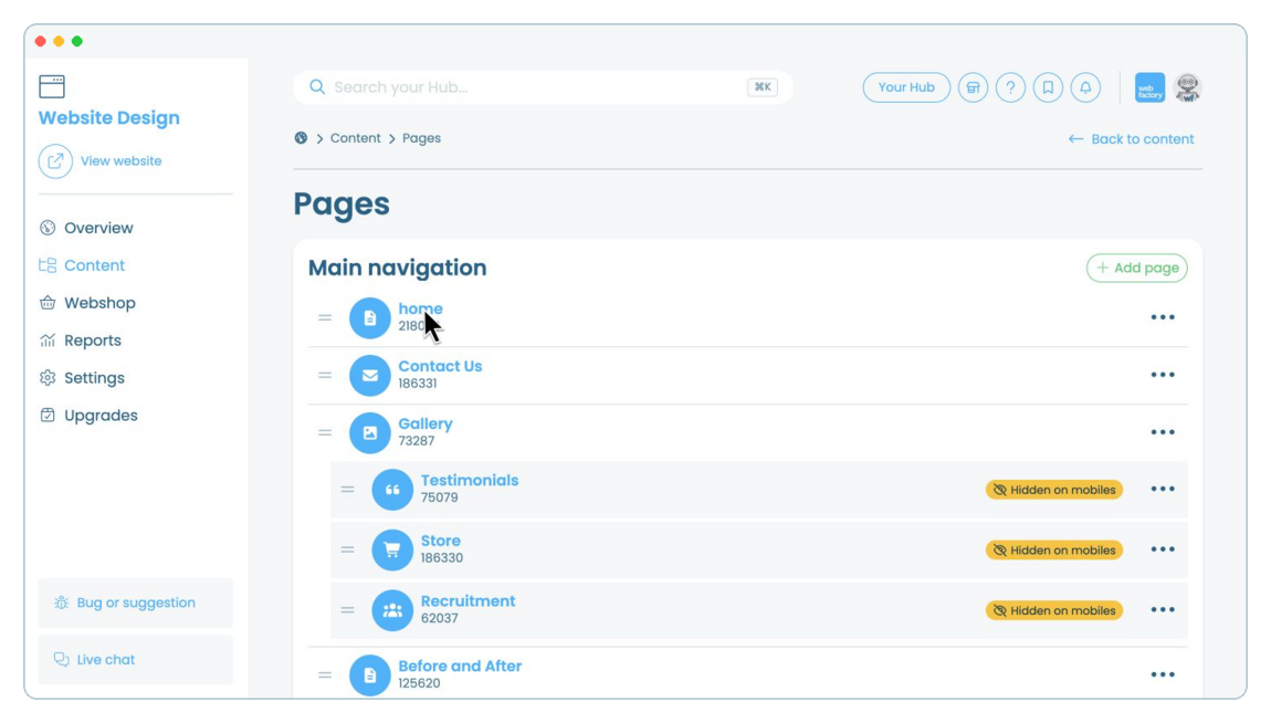 How to add and manage testimonials on a website page | Webfactory Support | Webfactory