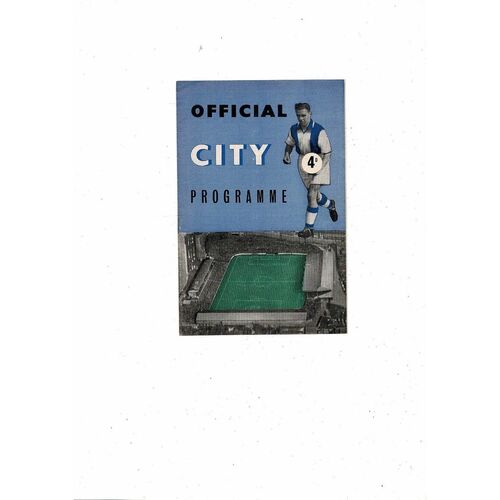 1958/59 Coventry City v Workington Football Programme