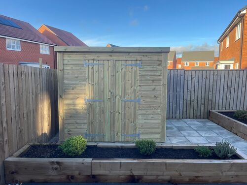 8x6 Pent Storage Shed