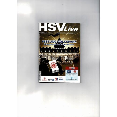 Hamburg v Aston Villa & Frankfurt UEFA Cup Double Football Programme 2008/09