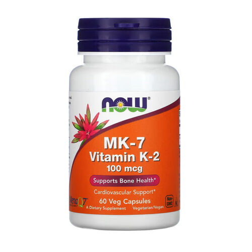 NOW Foods MK-7 Vitamin K-2 100mcg - 60 Veg Capsules
