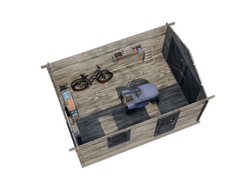 350cm x 500cm Garage