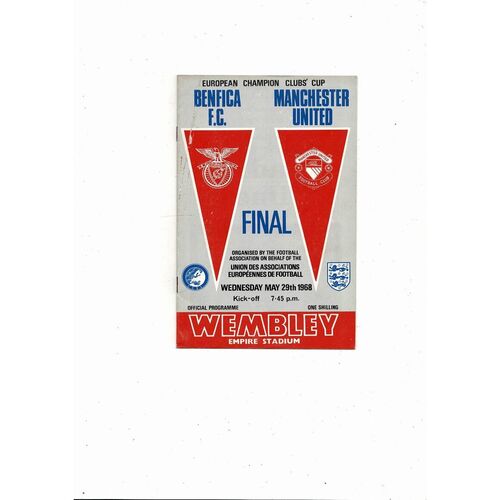 1968 Benfica v Manchester United European Cup Final Original Football Programme