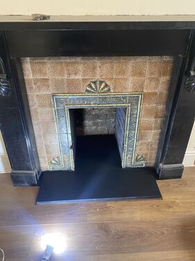 1920s fireplace refurbish. | Muscle Stone &amp; Brick Solutions | Stonework masonry builder -Reponiting-repair Cardiff | Brickwork builder -repointing -repair-Cardiff | Garden walls-extensions-patios-garages-porches-garden kitchen ovens-home structural repairs-BBQ.cardiff
