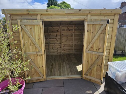 10x8 Pent Shed