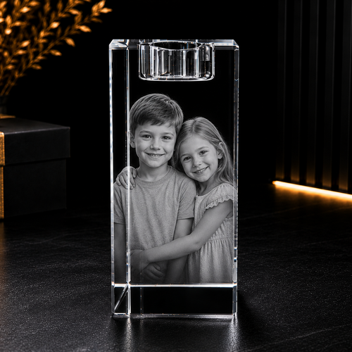 XXL 3D Crystal Tea Light – 140dx60×60mm