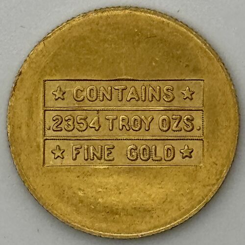 RARE 1947 US mint gold disc - Saudi Arabia 1 pound