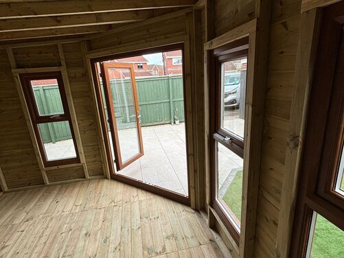 #PVC035 12x10 Corner Summer House