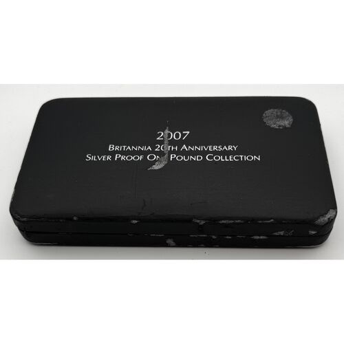 Britannia silver proof one pound collection