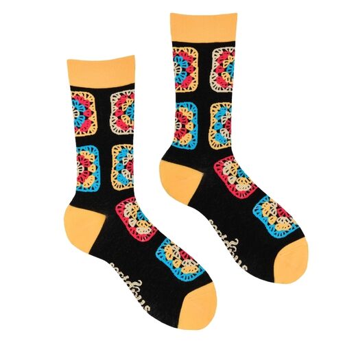 Crochet Motif Socks by Soctopus