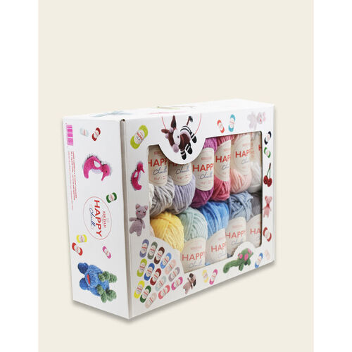 Happy Chenille Box x 25 balls