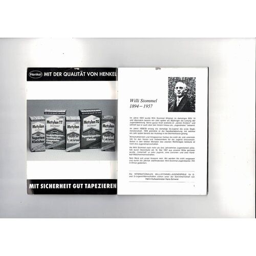 Sparta Bilk v Dusseldorf International Willi Stommel Youth Games Football Programme 1993