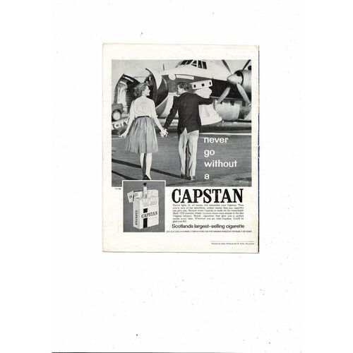 1962 Rangers v Motherwell Scottish Cup Semi Final Football Programme