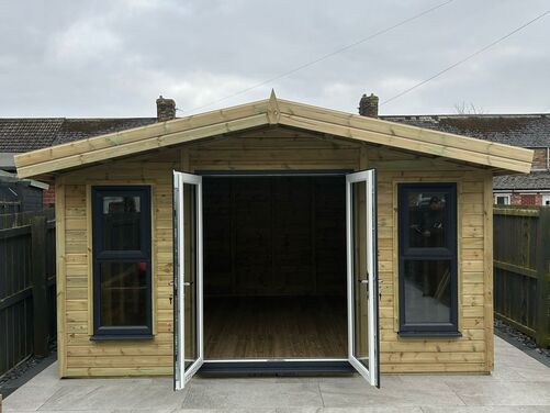 #PVC040 14x14 Apex Summer House