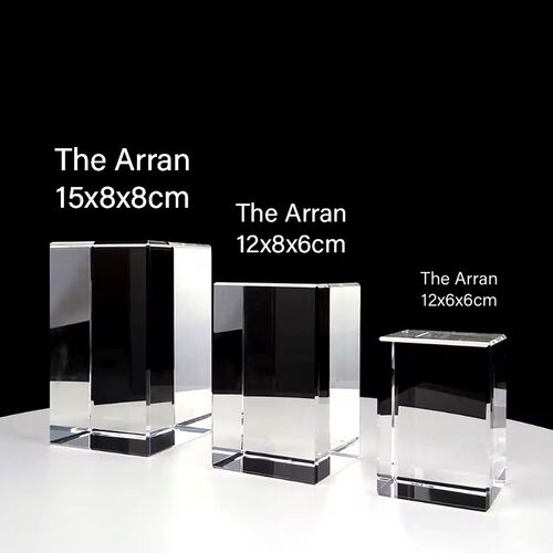 The 3D Arran 12x6x6cm Crystal Block