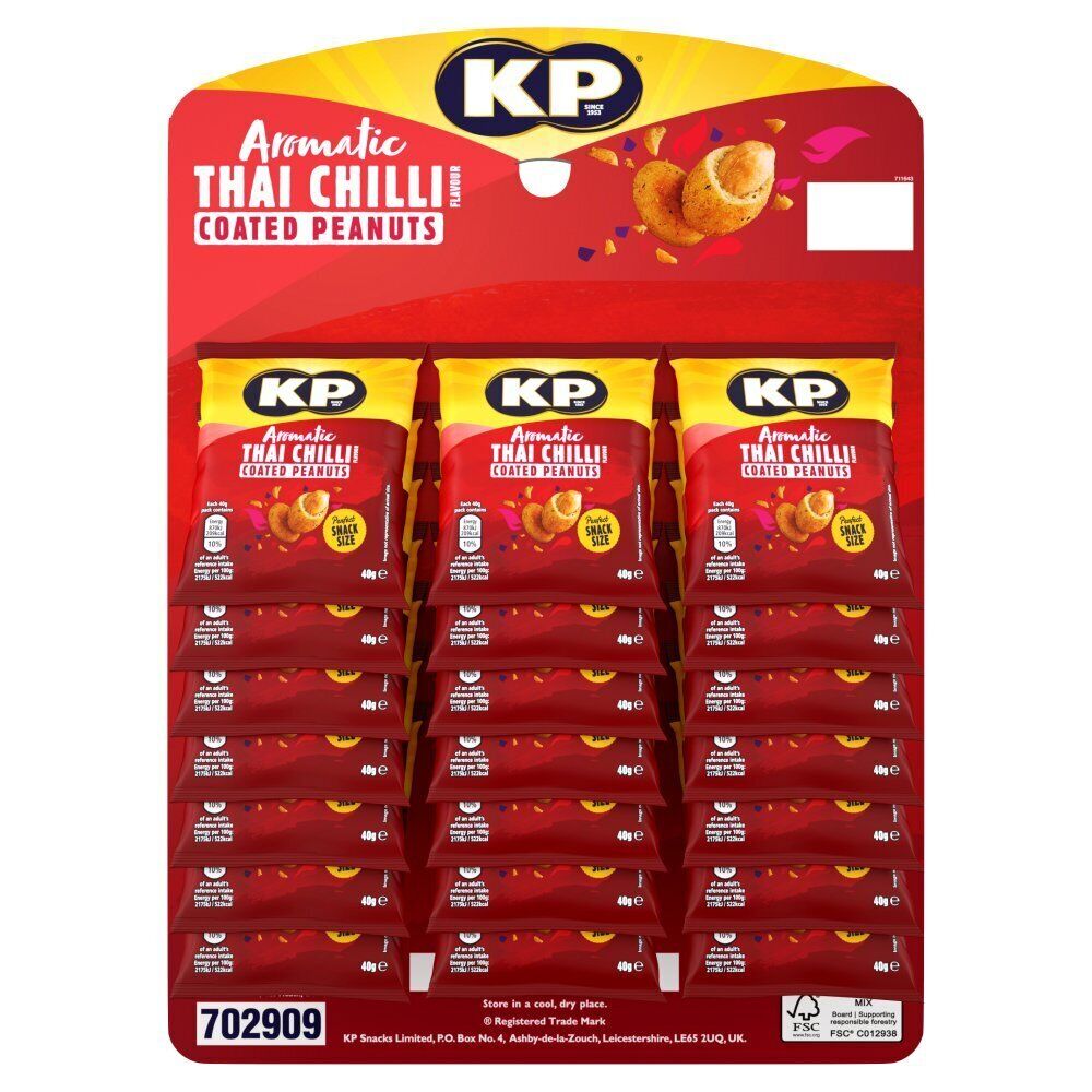 KP Kravers Aromatic Thai Chilli Coated Peanuts
