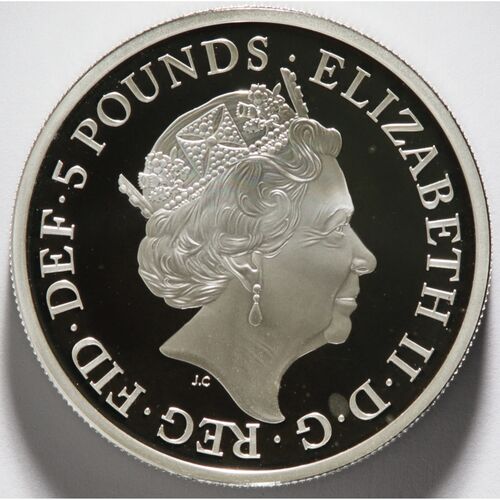 2019 Una and the Lion 2oz silver proof coin