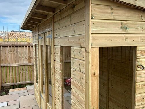 #SHP055 12x8 Pent Combi