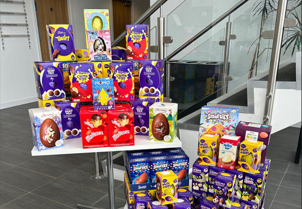 HEA donates over 40 Easter Eggs to the Russell Anderson Foundation