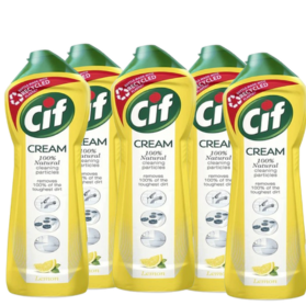 CIF Household Cream Cleaner Lemon 500ml Pack of 5
