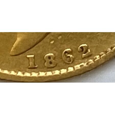 Excessively rare 1862 Queen Victoria gold half sovereign