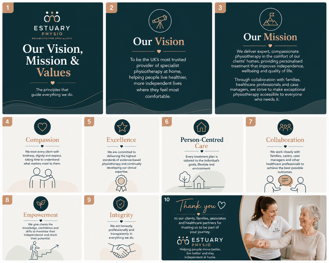 Our Vision, Mission &amp; Values | Estuary Physio