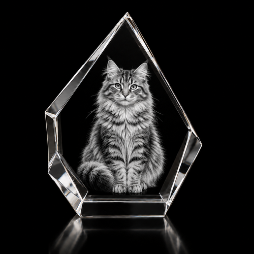 MEGA 3D Crystal Iceberg Photo Gift – 215 × 160 × 60 mm