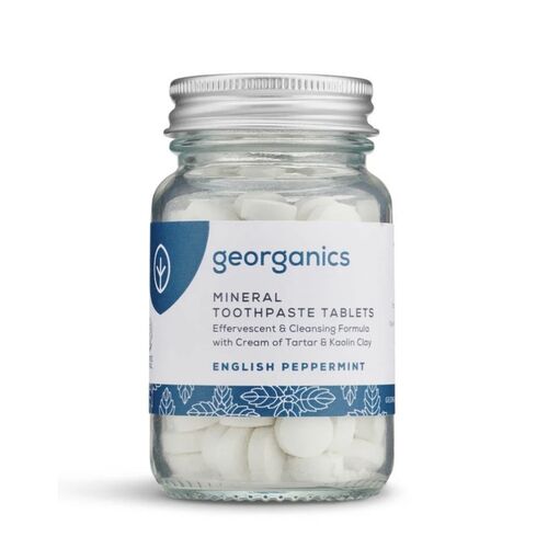 Georganics English Peppermint Toothpaste Tablets x 120