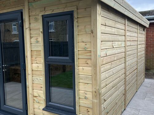 #PVC040 14x14 Apex Summer House