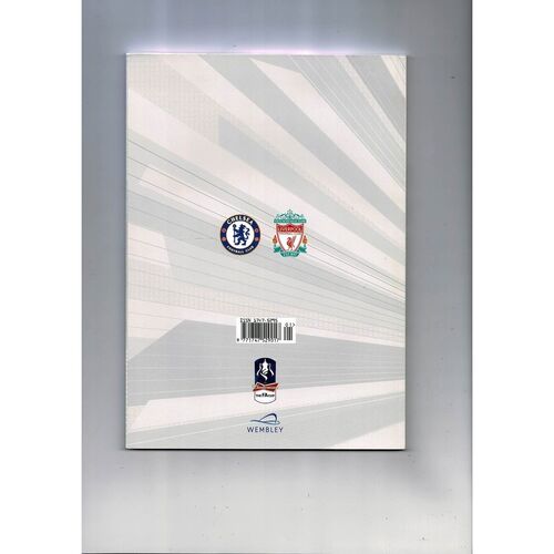 2012 Chelsea v Liverpool FA Cup Final Football Programme