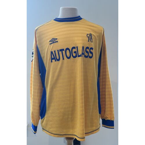 Jimmy Floyd Hasselbaink hand signed Chelsea Away Shirt