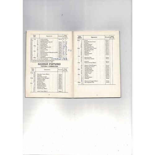 Tottenham Hotspur Football Handbook 1980/81