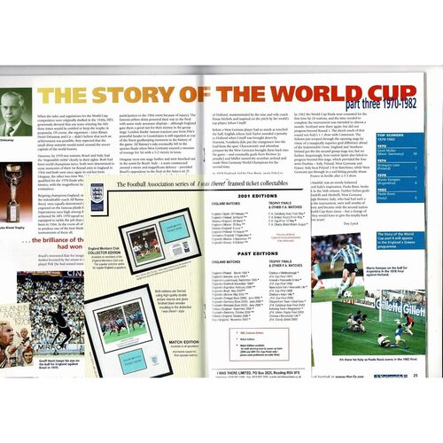 2001 England v Albania Football Programme