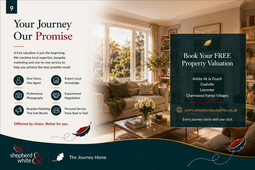 Every journey starts with one click. Book your free property valuation with Shepherd &amp; White.