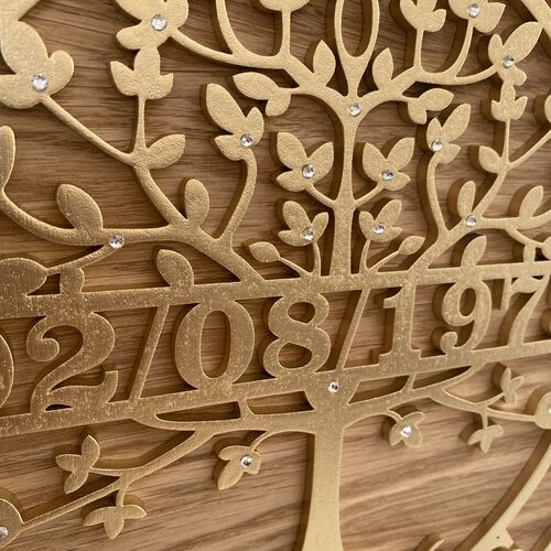Personalised Tree of Life Anniversary Plaque – Custom Names & Date