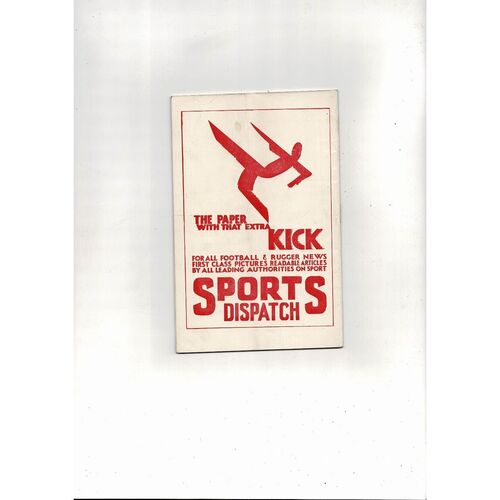 1937 Scotland v England International Football Programme @ Hampden Park