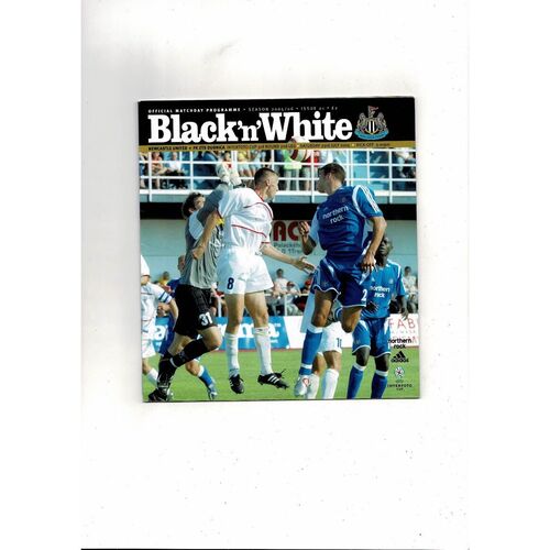 Newcastle United v FK ZTS Dubnica Intertoto Cup Football Programme 2005/06