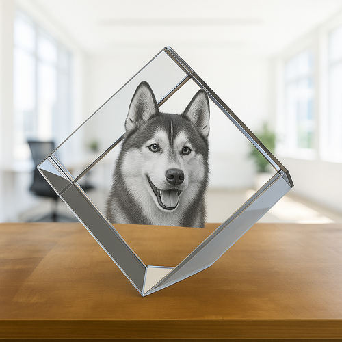 The Amazing 3D lona 8x8x8cm Crystal Cube