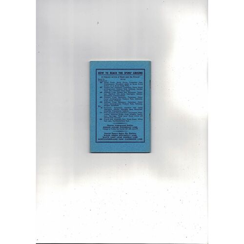Tottenham Hotspur Football Handbook 1954/55