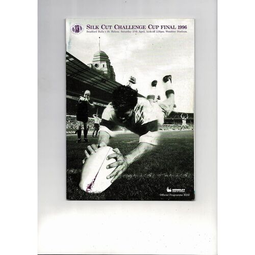 1996 Bradford Bulls v St. Helens Rugby League Challenge Cup Final Programme