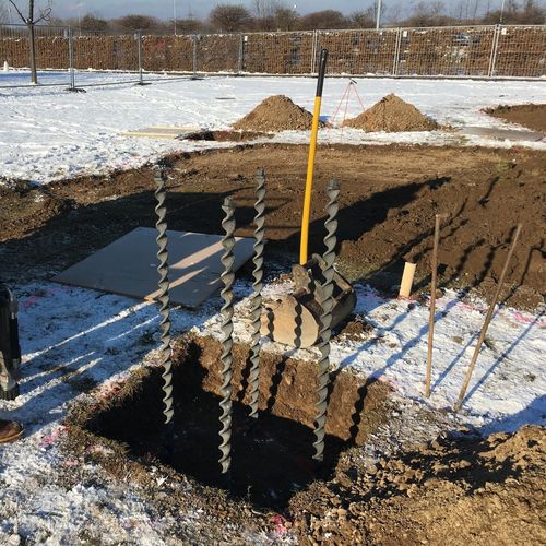 Securing of hidden base plates for university art project