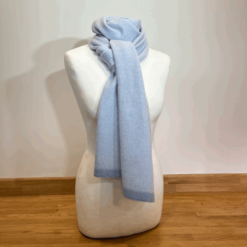 Cashmere jacquard scarf