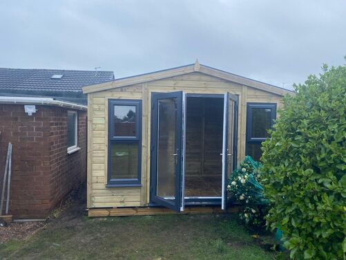 #PVC065 11x10 Apex Summer House