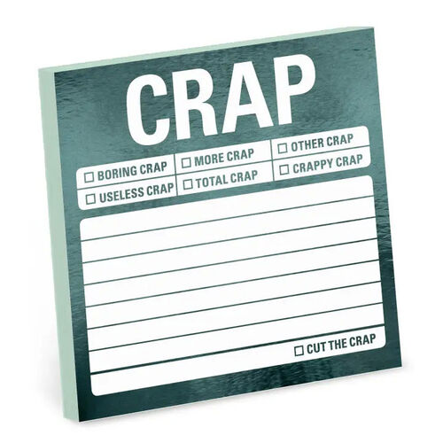 Crap Metallic Sticky Notes