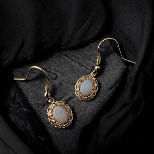 Vintage style Opal drop earrings