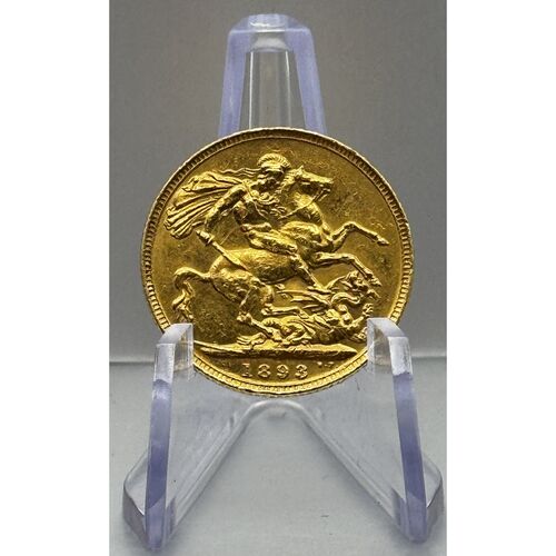 1893 Queen Victoria full gold sovereign
