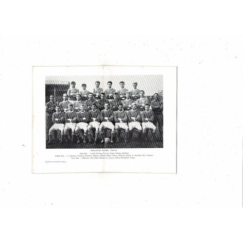 Doncaster Rovers Official Football Handbook 1965/66